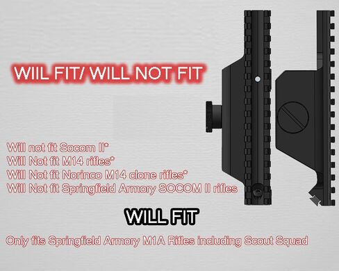Gotical 4-Point Locking Deluxe M14/M1A Scope Mount, Over 6-inch fully Picatinny-compatible top rail with 15 slots, Side plate features locking point, Installs easily, no gunsmithing required in Saudi Arabia