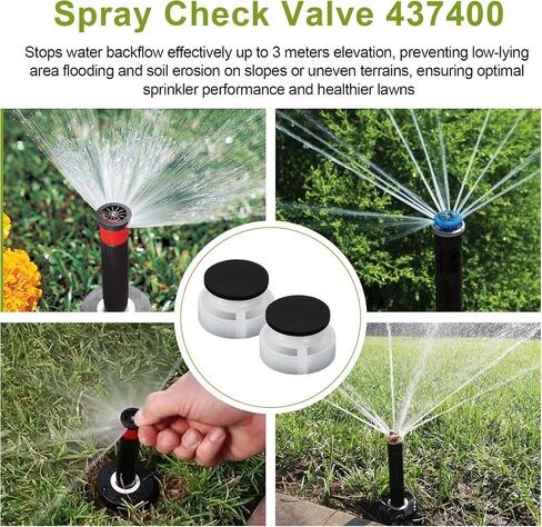 Sprinkler Check Valve 437400 Compatible With Hunter Pro Spray Sprinkler Heads, Prevents Backflow & Protect Water Supply for Hunter Rainbird Check Valves (1 Sets) in Saudi Arabia