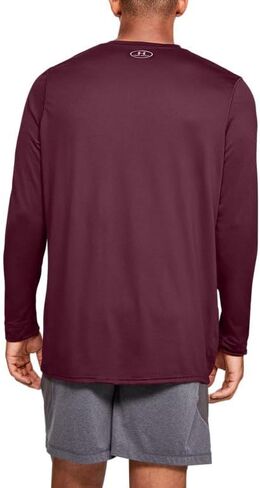 Under Armour Men's Locker 2.0 Long Sleeve Shirt Black | Silver 2XL in Saudi Arabia