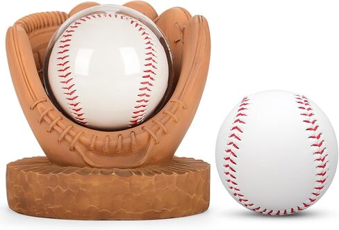 Baseball Display Case Baseball Holder: Baseball Stand Holders Balls Display Set Baseball Coach Gifts for Men Team Player Boys Dad,Resin Baseball Figurines Baseball Collector Memorabilia Baseball Gifts in Kuwait