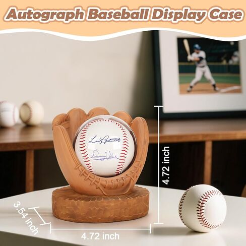 Baseball Display Case Baseball Holder: Baseball Stand Holders Balls Display Set Baseball Coach Gifts for Men Team Player Boys Dad,Resin Baseball Figurines Baseball Collector Memorabilia Baseball Gifts in Kuwait