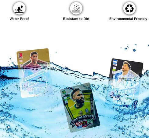 بطاقات تداول كرة القدم 2024-25، 3 عبوات | 11 بطاقة لكل منها، إجمالي 33، مجموعة بطاقات لاعب قابلة للتحصيل، عبوات ذهبية وسوداء وفضية، هدية للأطفال والمشجعين، حزمة بطاقات كرة القدم للتجارة والتحصيل in Saudi Arabia