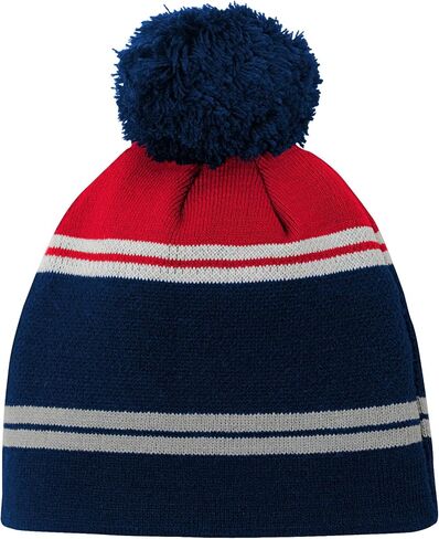 Outerstuff NFL Boys Youth (8-20) New England Patriots Helix Jacquard قبعة شتوية دافئة مع بوم بوم للأطفال، مقاس واحد in Saudi Arabia