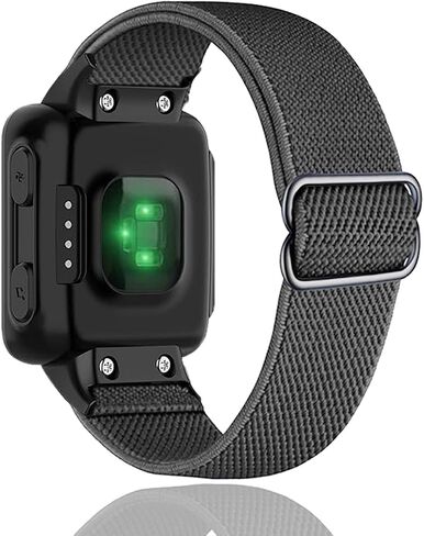 Compatible with Garmin Forerunner 35/30 Band, Nylon Elastic Solo Loop Women Men,Adjustable Replacement Watch Strap for Garmin Forerunner 35 Sport Watchband for SmartWatch in Saudi Arabia