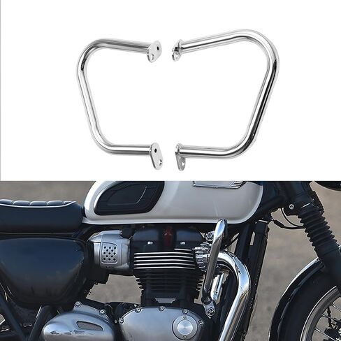 XMT-Moto محرك حارس حوض تحطم طائرة مناسبة ل Triumph Bonneville/Thruxton/Street Cup/Street Twin/Bonneville Bobber ، Black in Saudi Arabia