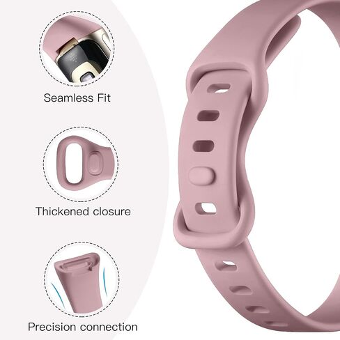 8 حزم من الأربطة المتوافقة مع Fitbit Charge 5/Charge 6 Bands للنساء والرجال، ملحقات سوار معصم بديل من السيليكون النحيف المقاوم للماء لتتبع اللياقة البدنية Fitbit Charge 5/6 in Saudi Arabia