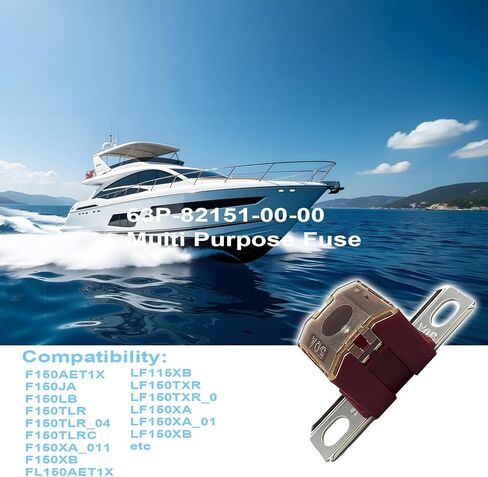 63P-82151-00-00 50A فيوز لمحركات Yamaha Waverunner، الخارجية وSterndrive البحرية، متوافق مع F150TLR، LF115XB، F150XA_011، LF150XA، وF150TLRC in Saudi Arabia