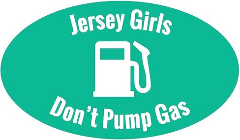 لا تضخ فتيات Cafepress Jersey الغاز (Aqua) الملصق in Saudi Arabia