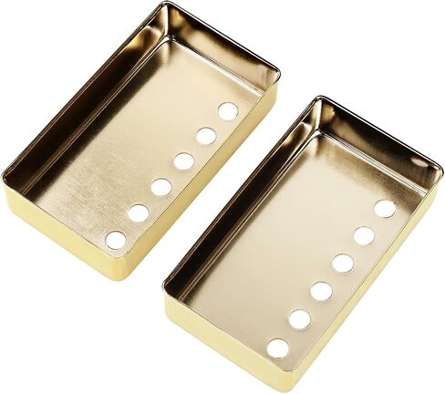 Banworks Brass Imperial Humbucker Covers 49.2mm (1-15/16") Guitar Pickup Covers Neck/Bridge Pickup Covers for USA Made Electric Guitar Humbucker Pickup Gibson Les Paul Pack of 2 JT/SYQG-15 Golden in Saudi Arabia