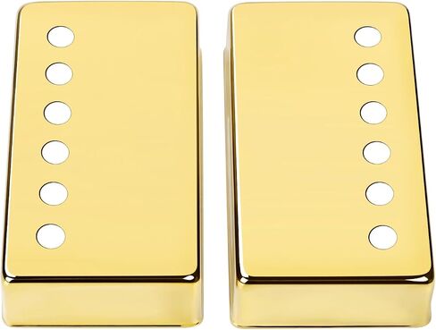 Banworks Brass Imperial Humbucker Covers 49.2mm (1-15/16") Guitar Pickup Covers Neck/Bridge Pickup Covers for USA Made Electric Guitar Humbucker Pickup Gibson Les Paul Pack of 2 JT/SYQG-15 Golden in Saudi Arabia