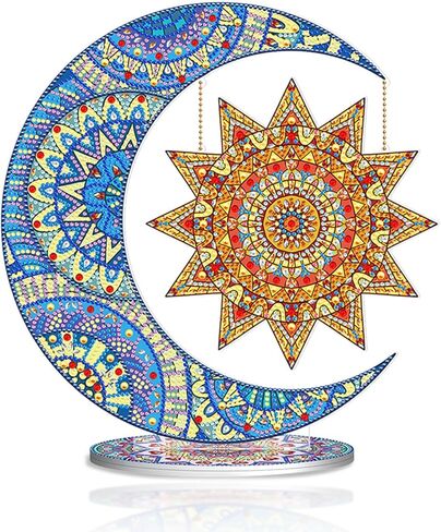 Jishshay Diamond Painting Tabletop Decoration Diy Dwarf Diamond Art Desk Desk With with Acrylic Plate Specials Crystal Desktop Ornamp in Kuwait