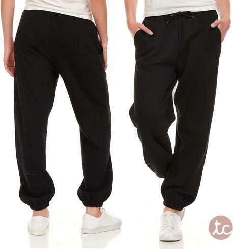 Sweatpants for Women - Closed Cinch Bottom Fleece Lounge Womens Plus Size Joggers in Saudi Arabia