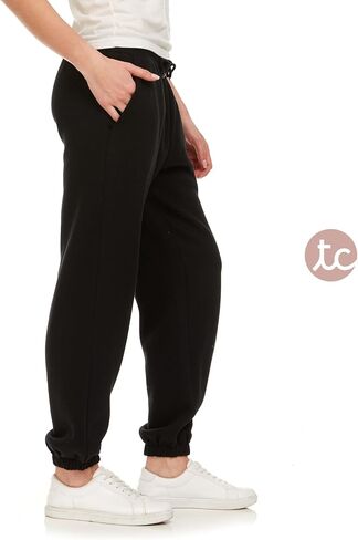 Sweatpants for Women - Closed Cinch Bottom Fleece Lounge Womens Plus Size Joggers in Saudi Arabia
