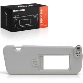 A -Premium Driver & Cassenger Sun Visor متوافق مع Hyundai Elantra 2016 2017 2018 - مع مرآة الغرور ، اللون الرمادي - يحل محل 85220F0100TTX ، 85210F0100TTX in Kuwait
