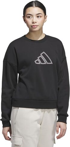 adidas Women's Seasonal Essentials Pearls Graphic Sweatshirt in Saudi Arabia