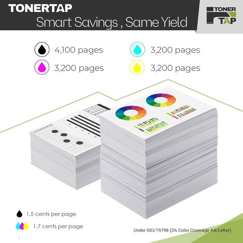 حبر الحنفية لديل S3840cdn S3845cdn متوافق مع استبدال الحبر عالي الإنتاجية للغاية (5 حزم) in Kuwait