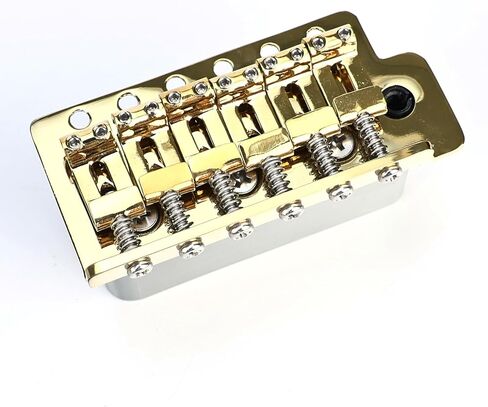 10.5 ملم جسر الغيتار الكهربائي جسر الكروم 6 نقطة جسر الهدوس الجسر الفولاذ المقاوم للصدأ لسروج خمر لوحة الزنك بلوك متوافقة مع 6 سلسلة ابدأ قطع الغيتار الكهربائية stratocaster in Kuwait