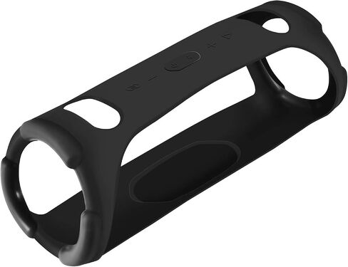 Silicone Protective Cover for JBL Xtreme 3 Speaker - Shockproof Skin Case, Travel-Friendly & Durable Bluetooth Speaker Accessory (Black) in Saudi Arabia