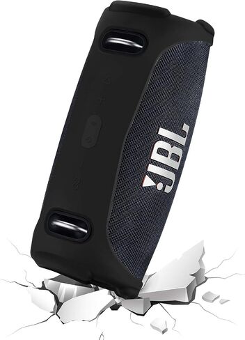Silicone Protective Cover for JBL Xtreme 3 Speaker - Shockproof Skin Case, Travel-Friendly & Durable Bluetooth Speaker Accessory (Black) in Saudi Arabia