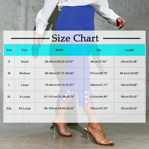 سروال كابري نسائي فستان يوغا كابري طماق قابل للتمدد للعمل والعمل الكاجوال كابري عالي الخصر سروال مكتب in Kuwait