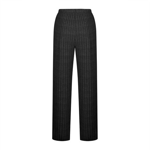 Women's Wide Leg Lounge Yoga Pants Baggy Sweatpants Ribbed Knit High Waisted Comfy Workout Pants Soft Trousers in Saudi Arabia