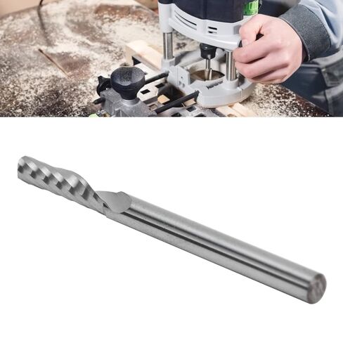 Fafeicy 10pcs 2.0mm Tungsten Steel End Mill Cutter Spiral Flute CNC Bit for Wood Acrylic Plastic (شفرة واحدة) in Kuwait