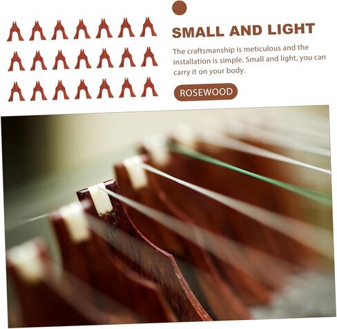 21 Pcs Guzheng Bridges Natural Solid Wood Musical Instrument Parts Reusable Guzheng Accessories for Enhanced Sound Quality and Performance in Kuwait