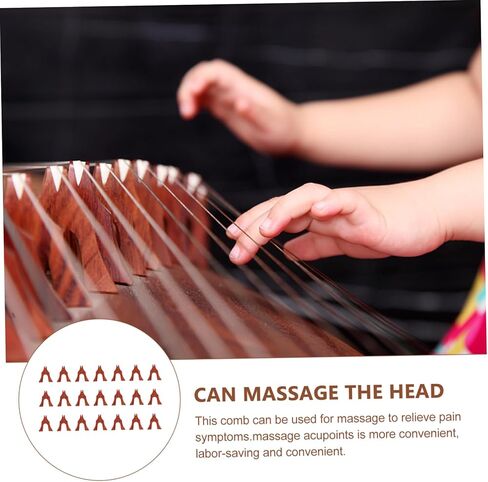 21 Pcs Guzheng Bridges Natural Solid Wood Musical Instrument Parts Reusable Guzheng Accessories for Enhanced Sound Quality and Performance in Kuwait