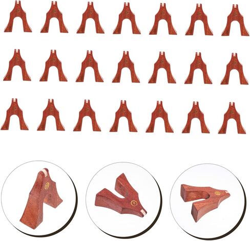 21 Pcs Guzheng Bridges Natural Solid Wood Musical Instrument Parts Reusable Guzheng Accessories for Enhanced Sound Quality and Performance in Kuwait