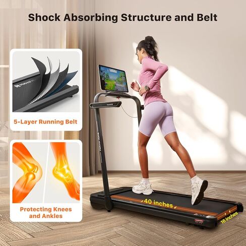 Mobvoi Home Walking Pad Smart AI Treadmill Under Desk Compact Portable Treadmills for Home Office with TicSports APP Walking Jogging Machine with Remote Control 265 LBS Easy Storage in Kuwait