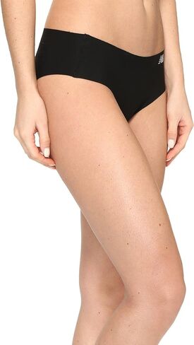 New Balance Women's Laser Hipster Panties (3 Pack), Black/Concrete Grey Space Dye/Nude, X-Large in Kuwait
