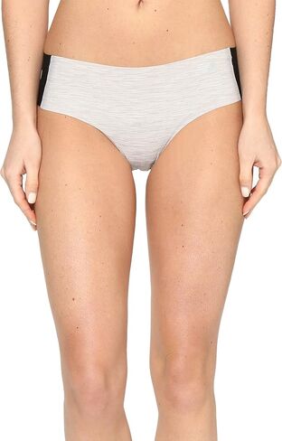 New Balance Women's Laser Hipster Panties (3 Pack), Black/Concrete Grey Space Dye/Nude, X-Large in Kuwait