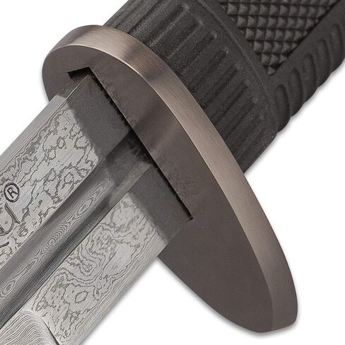 Honshu Boshin Double Edge Sword | 40 13/16 "بشكل عام | 30 1/2" 1060 شفرة فولاذية عالية الكربون | مقبض TPR محكم | غمد خشبي in Kuwait
