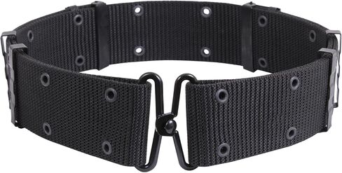 Rothco GI Style Pistol Belt With Metal Buckles, White in Saudi Arabia