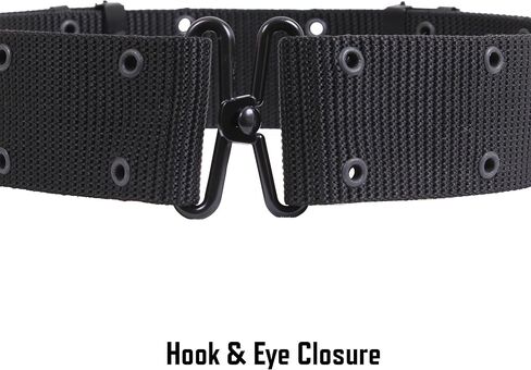 Rothco GI Style Pistol Belt With Metal Buckles, White in Saudi Arabia