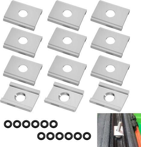 6 Pcs Kayak Adapter & O-Rings, Fit for YakAttack MightyBolt, RAM, Scotty & Other 1/2" Wide Head T-Bolts, Compatible with FeelFree Uni-Track & Uni-Bar Systems, Jonny Boats, Seastream in Saudi Arabia