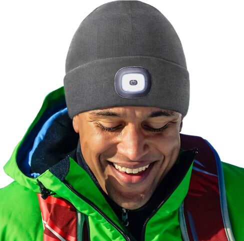 HEAD LIGHTZ® Rechargeable LED Beanie Hat – Hands-Free Lighted Cap for Running, Walking & Camping – As Seen on Oprah’s Favorite Things – Machine Washable, Unisex in Saudi Arabia
