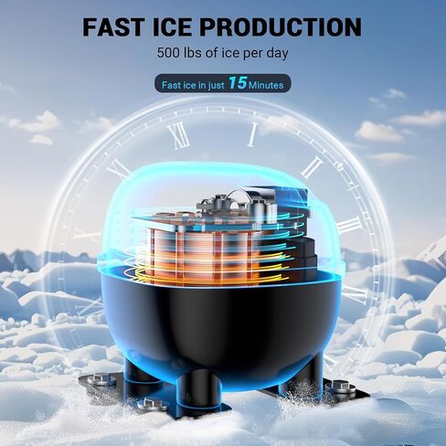 120lbs/24H ice Machine with 33lbs Ice Storage Capacity, Ice Maker Commercial for Bar Restaurant Home Office, with Scoop in Saudi Arabia