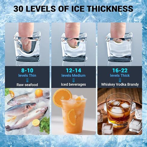 120lbs/24H ice Machine with 33lbs Ice Storage Capacity, Ice Maker Commercial for Bar Restaurant Home Office, with Scoop in Saudi Arabia