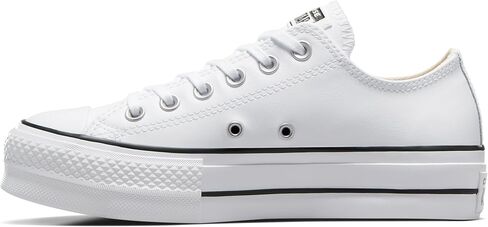 Converse Women's Chuck Taylor All Star Lift Clean Sneaker, Black/White, 10.5 M US in Saudi Arabia
