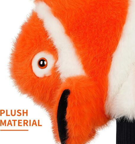Craftsman Golf Club Cover Fur Seal Driver Headcover Funny Plush Golf Head Cover Driver Club Cover for Men Women Kids Golf Gifts in Saudi Arabia