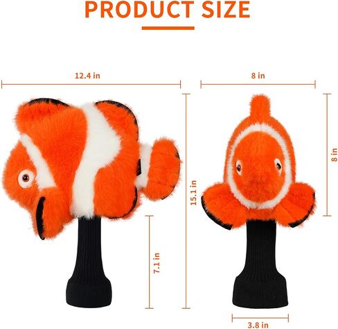 Craftsman Golf Club Cover Fur Seal Driver Headcover Funny Plush Golf Head Cover Driver Club Cover for Men Women Kids Golf Gifts in Saudi Arabia