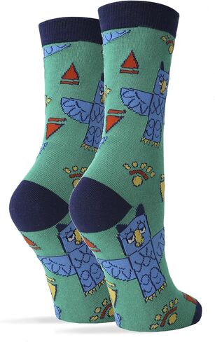 ooohyeah Women's Funny Novelty Train Crew Socks, Crazy Fun Saying Silly Cotton Dress Socks Gift, All Aboard in Saudi Arabia
