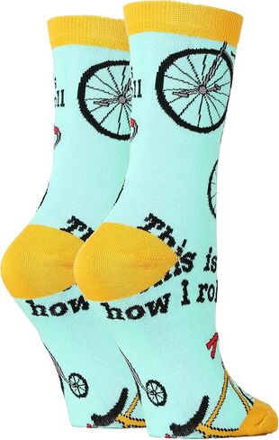 ooohyeah Women's Funny Novelty Train Crew Socks, Crazy Fun Saying Silly Cotton Dress Socks Gift, All Aboard in Saudi Arabia