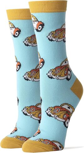 ooohyeah Women's Funny Novelty Train Crew Socks, Crazy Fun Saying Silly Cotton Dress Socks Gift, All Aboard in Saudi Arabia