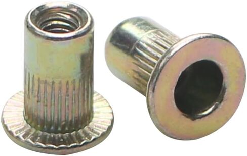 AOPIN 50PCS برشام الجوز M3X9 سيلفر مسطح رأس ورقة معدنية مضمونة خزانة تطبيق الجوز in Saudi Arabia