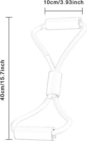 8-Shaped Resistance Bands Stretch Shoulder Arms Bungee Cords Home Use Back and Chest Workout Equipment for Men and Women in Saudi Arabia