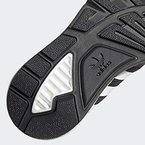 Adidas ZX 1K Boost (للأطفال الكبار) أسود/أبيض/أسود فضي معدني 4.5 للأطفال الكبار in Kuwait