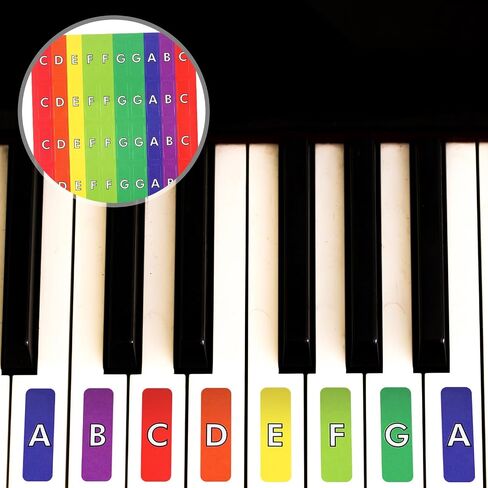 Frienda 20 Sheets Rhythm Band Music Staff Paper 4 x 6 Inches Instrument Labels with 1000 Pcs Colorful Rainbow Piano Stickers for Music Composition Practice Teaching Supplies in Saudi Arabia