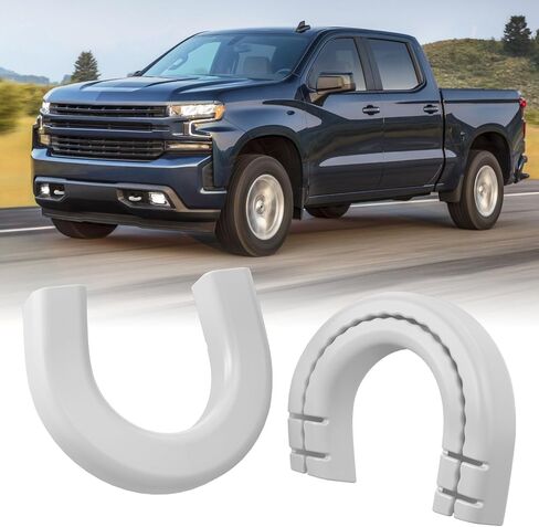 أغطية خطاف السحب لـ Silverado 1500 2007-2026/GMC Sierra 1500 2007-2019 ، تغطي خطافات السحب الأمامية الطويلة متوافقة مع شيفروليه سيلفرادو 1500 إكسسوارات حمراء (لا تتناسب in Saudi Arabia